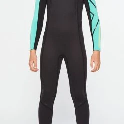 2XU - Propel Youth Wetsuit - Black/Oasis -mytriathlon shop CW6569c BLK OAS 01 37582.1647428248