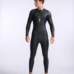 2XU - P:1 Propel Wetsuit - Men's - Black/Ambition - 2023 -mytriathlon shop MW4991c BLK ABN 25 75625.1666194390