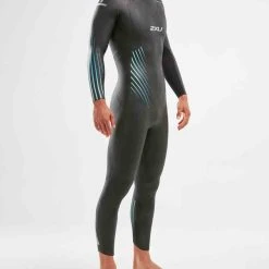2XU - P:1 Propel Wetsuit - Men's - Black/Blue Ombre - Ex-Rental One Hire -mytriathlon shop MW4991c BLK BRE 00 squashed 33272.1675764947