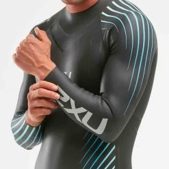 2XU - P:1 Propel Wetsuit - Men's - Black/Blue Ombre - Ex-Rental One Hire