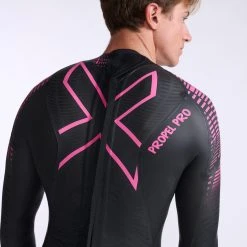 2XU - Propel Pro Wetsuit - Men's - Black/Punk Pink - 2023 -mytriathlon shop MW5124c BLK PUK 33 51991.1666194315