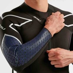 2XU - Pro-Swim Run SR1 Wetsuit - Men's - Ex-Rental 1 Hire -mytriathlon shop MW5479c BLK AQR 03 squashed 47418.1653062495