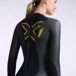 2XU - P:1 Propel Wetsuit - Women's - Black/Ambition - 2023 -mytriathlon shop WW4994c BLK ABN 26 91131.1666342686