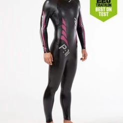 2XU - Women's P:1 Propel Wetsuit - Black/Pink Peacock - Ex-Rental 1 Hire