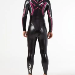2XU - Women's P:1 Propel Wetsuit - Black/Pink Peacock - Ex-Rental 2 Hire -mytriathlon shop WW4994c BLK PPK 03 72407.1636542684