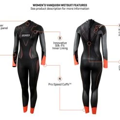 Zone 3 Zone3 - Vanquish Wetsuit - Women's -mytriathlon shop Womens Vanquish KeyFeatures Ref 30987.1663861886