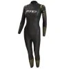 Zone 3 Zone3 - Thermal Aspect Breaststroke Wetsuit - Women's - Black/Orange/Yellow -mytriathlon shop Womens Thermal Aspect Wetsuit Front 96931.1669817252