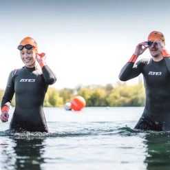 Zone 3 Zone3 - Men's Aspect 'Breaststroke' Wetsuit - Black/Blue/Orange - 2023 -mytriathlon shop Zone3 Feel Good Films155 72845.1667130565