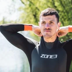 Zone 3 Zone3 - Men's Aspect 'Breaststroke' Wetsuit - Black/Blue/Orange - 2023 -mytriathlon shop Zone3 Feel Good Films175 68392.1667130565